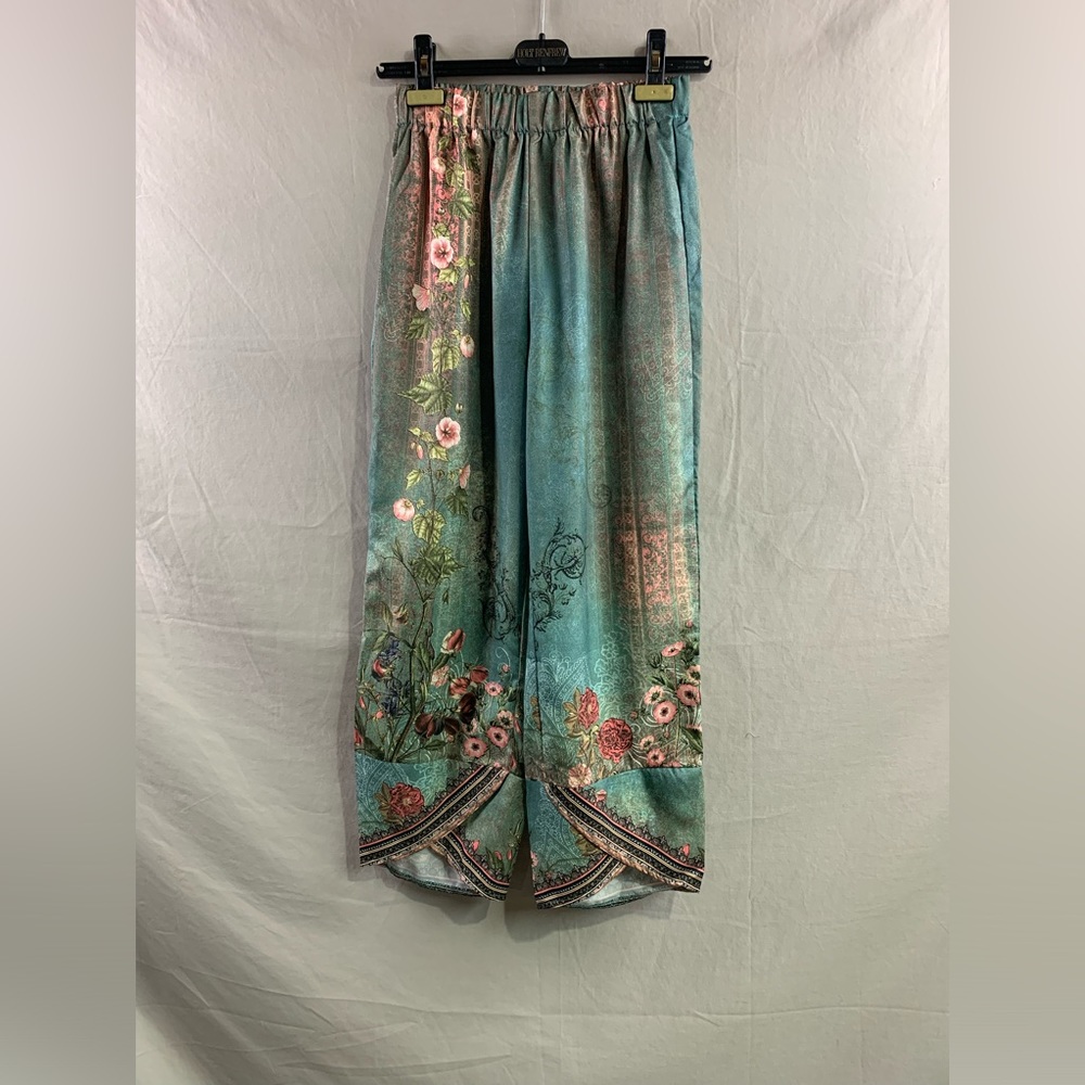 Boho Floral Print Wide Leg Pants - Picture 4 of 7